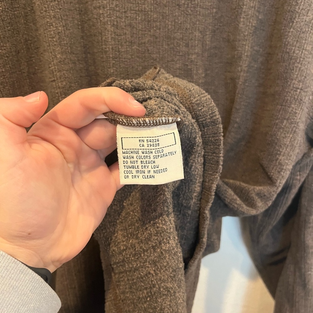 Royal Robbins Men’s Fleece Sweater Size XL Lightweight Pullover Brown Polyester - Picture 5 of 6